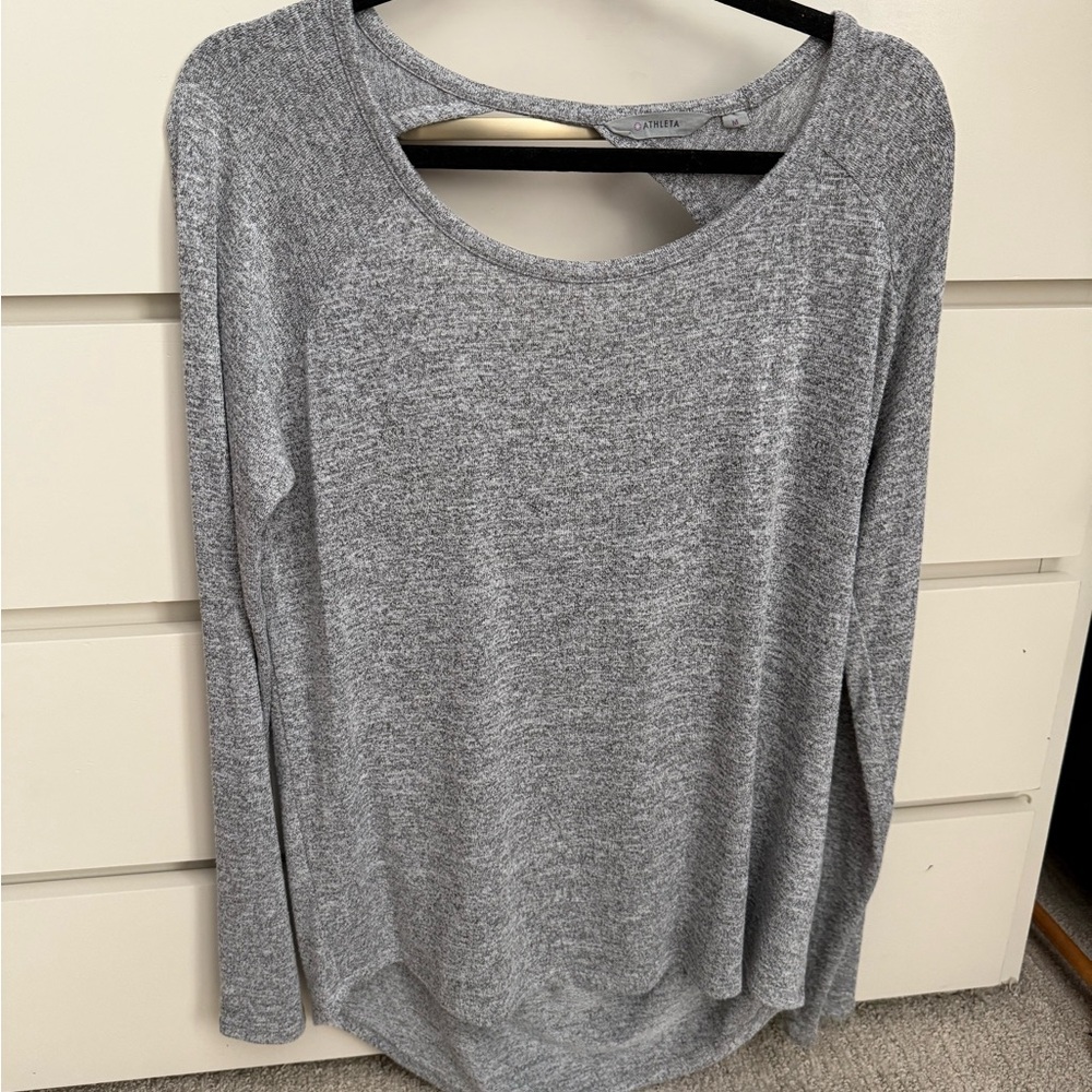 Gray Long Sleeve Women's Sweater